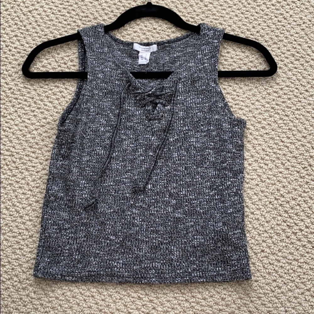 Lace up tank top